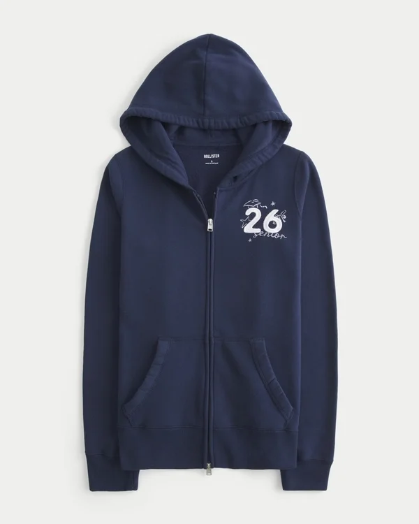 Zip-Up Senior ’26 Graphic Hoodie Zip-Up Senior ’26 Graphic Hoodie