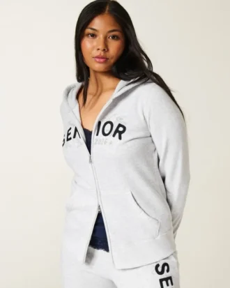 Zip-Up Senior Graphic Hoodie